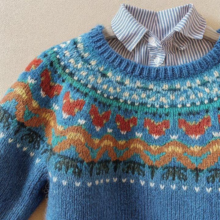 Velvo | Classic Vintage Nordic Knit Sweater