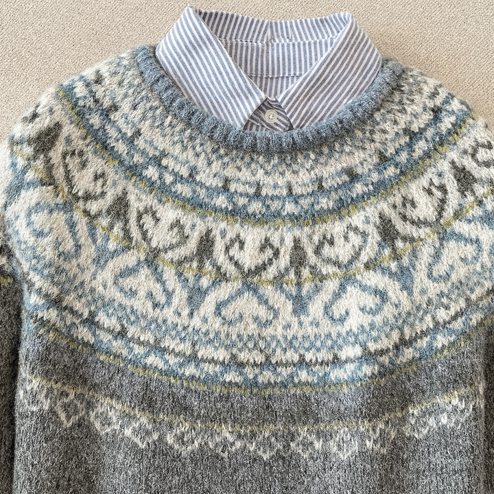 Luxe | Chic Vintage Nordic Knit Sweater