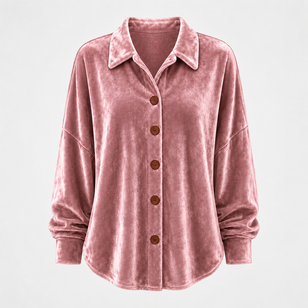 Marisol | Velvet Button Shirt