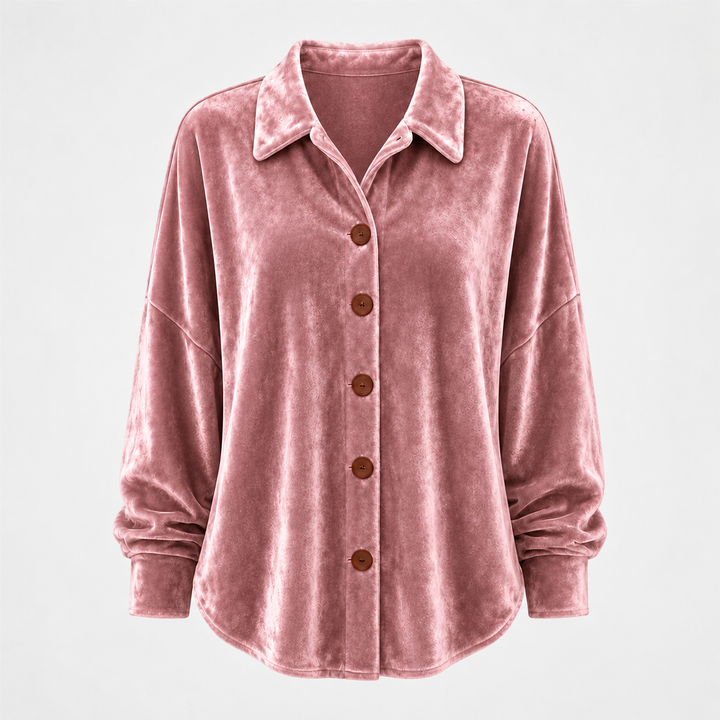 Marisol | Velvet Button Shirt