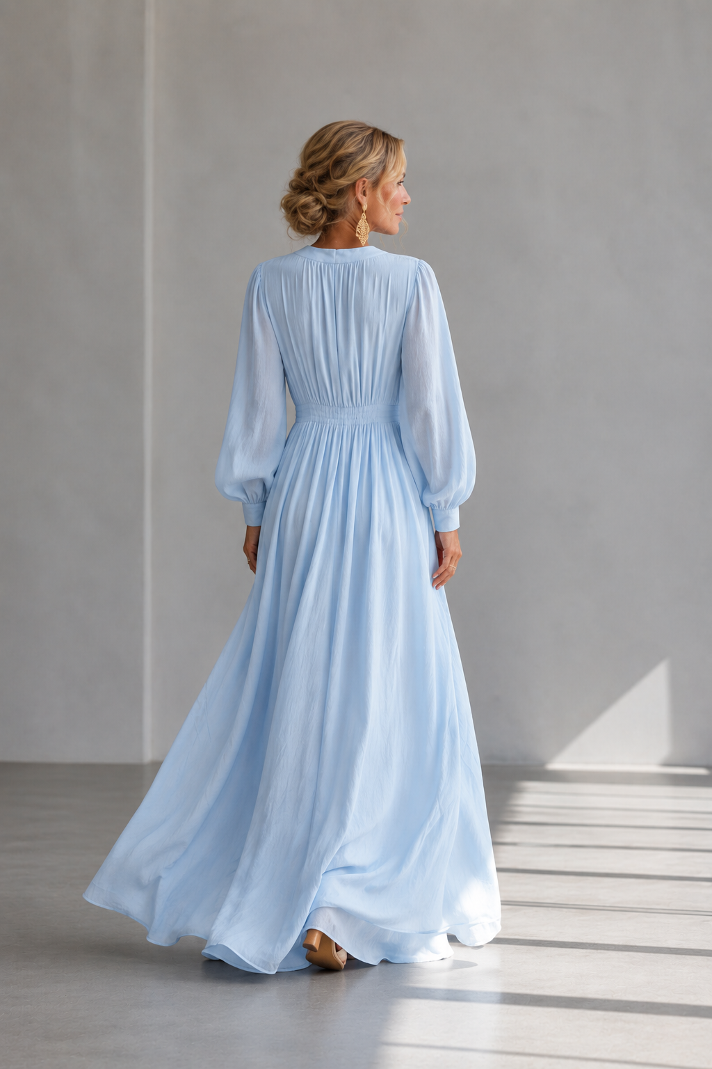 Marielle | 3D Floral High-Waist Maxi Dress for Women