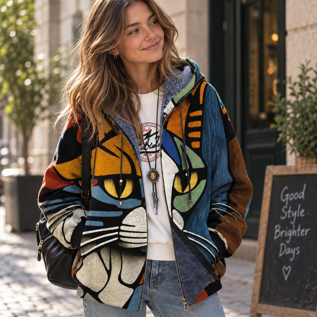 Darcy | Katzenkopf-Muster Cardigan