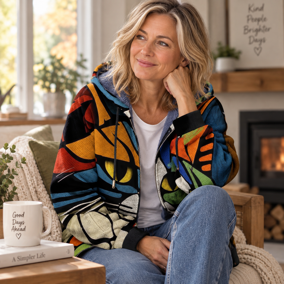 Darcy | Katzenkopf-Muster Cardigan