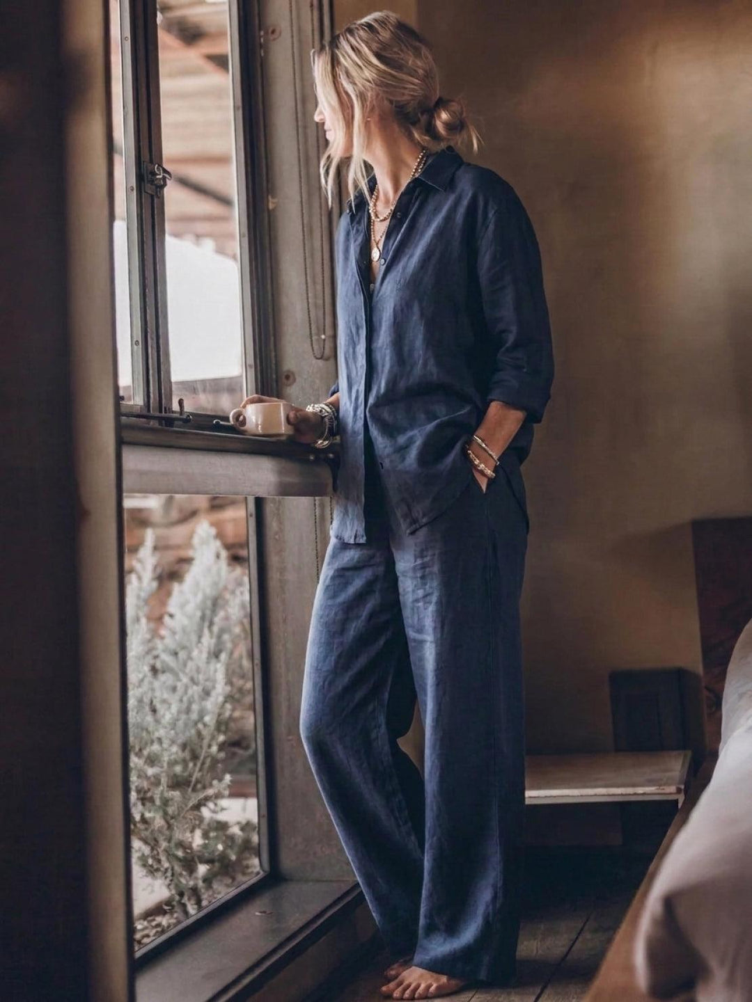 Harper | Cotton Relaxed Two-Piece Set