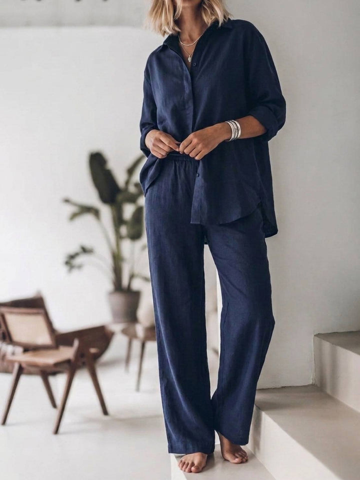 Harper | Cotton Relaxed Two-Piece Set