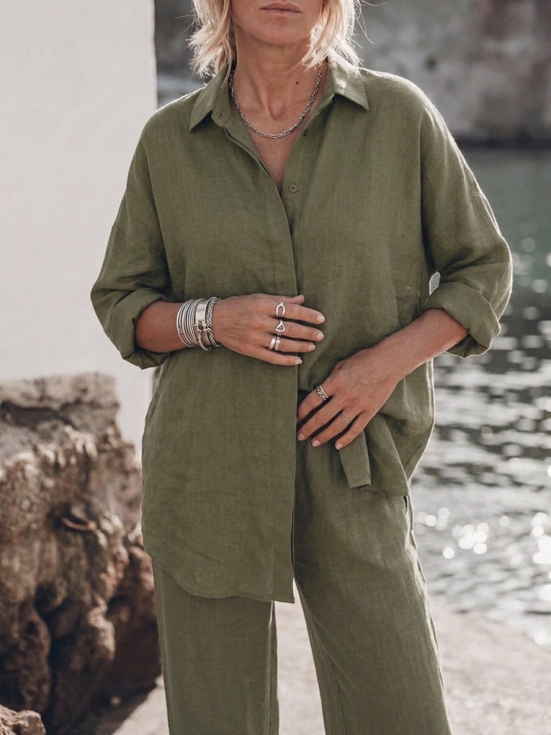 Harper | Cotton Relaxed Two-Piece Set