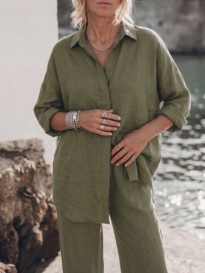 Harper | Cotton Relaxed Two-Piece Set