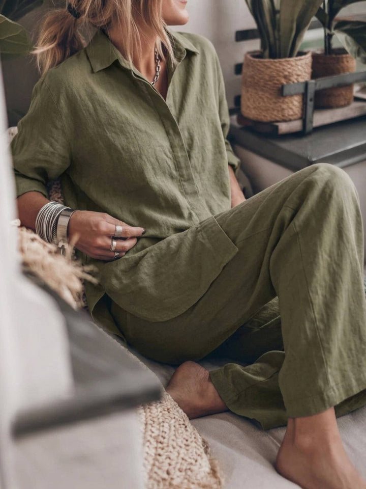 Harper | Cotton Relaxed Two-Piece Set