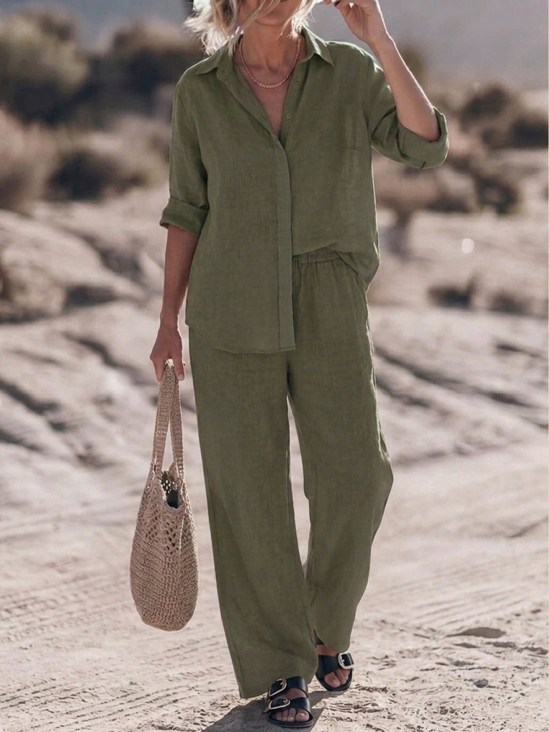 Harper | Cotton Relaxed Two-Piece Set