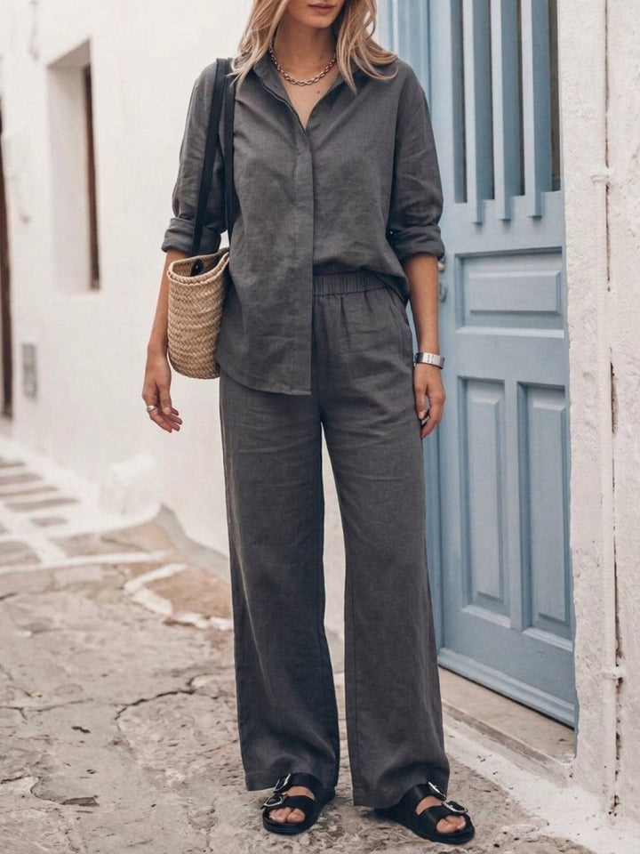 Harper | Cotton Relaxed Two-Piece Set
