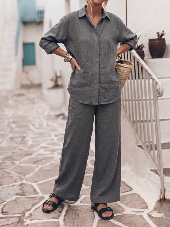 Harper | Cotton Relaxed Two-Piece Set