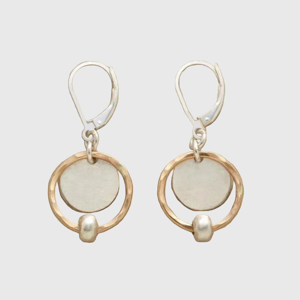Vintage Pearl Earrings with Gold and Silver Plating