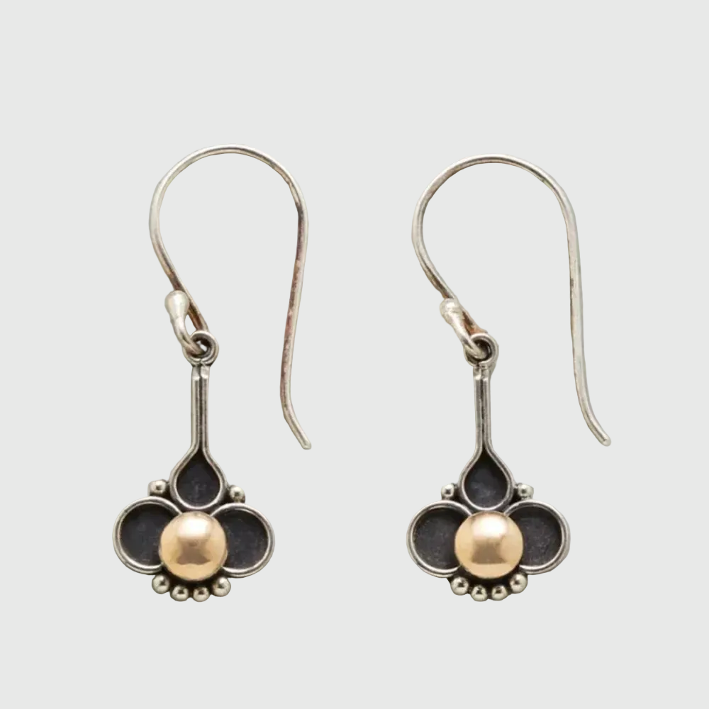 Bohemian Clover Pearl Earrings