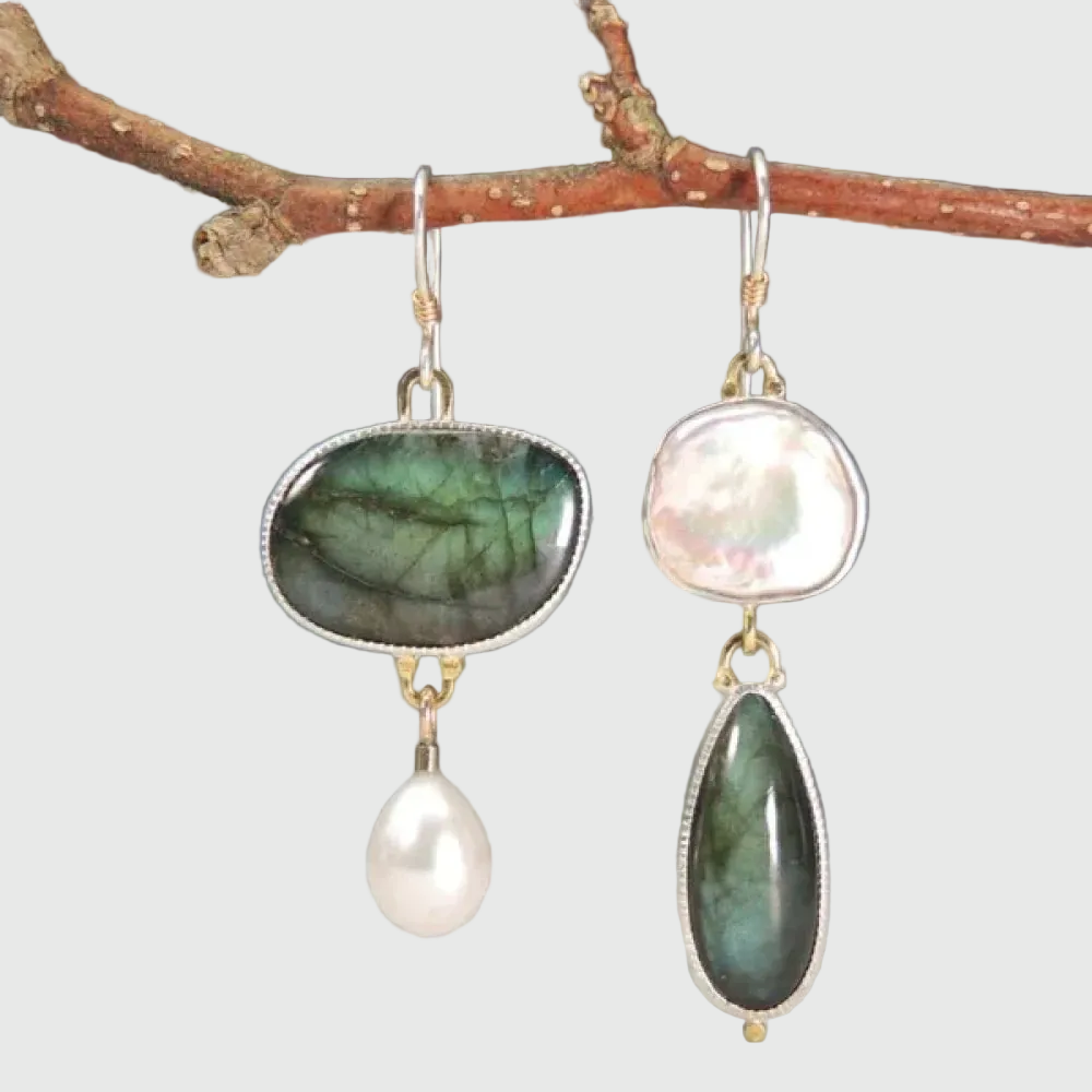 Retro Stein Earrings