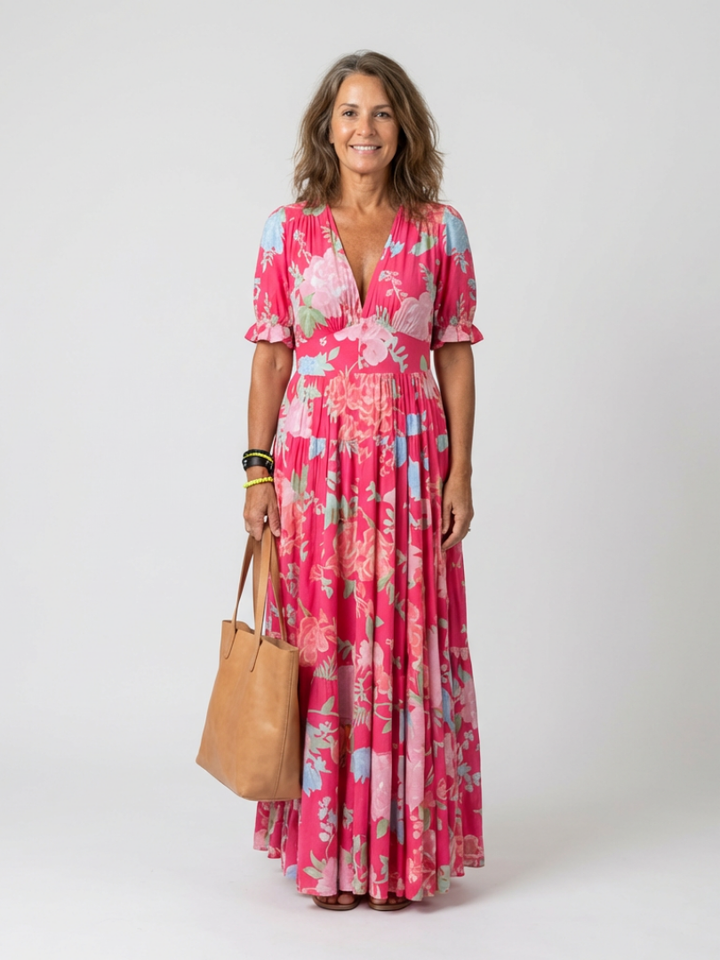 Sophie | Floral Pleated Dress