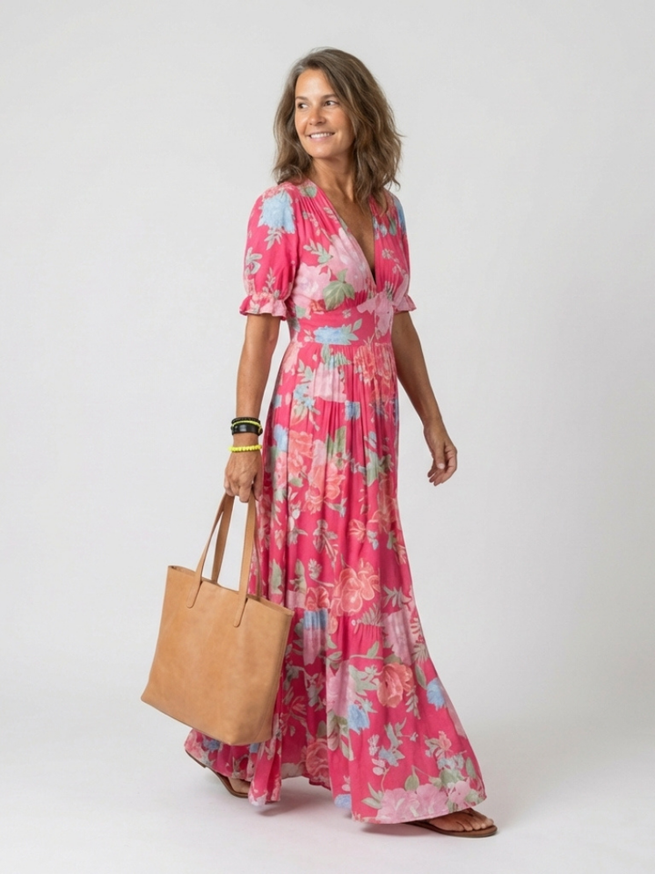Sophie | Floral Pleated Dress