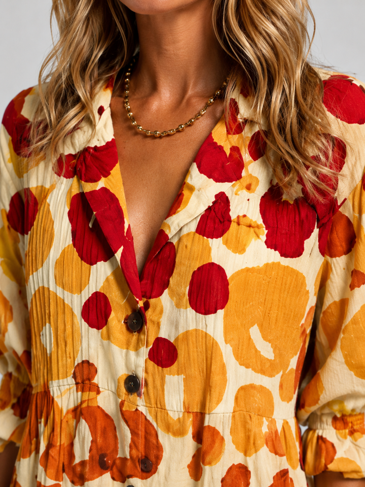 Eva | Printed Flora Midi