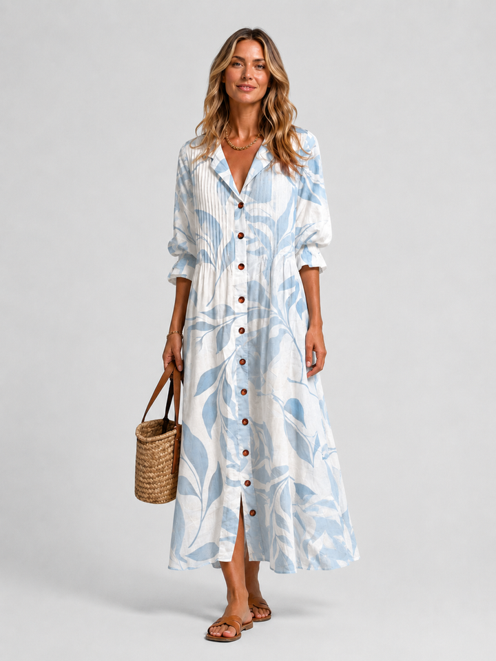 Eva | Printed Flora Midi