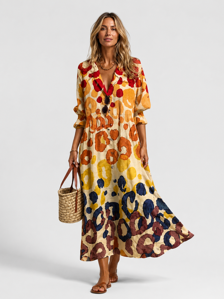 Eva | Printed Flora Midi