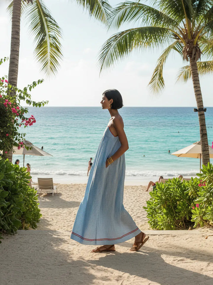 Elowen | Striped Maxi Dress