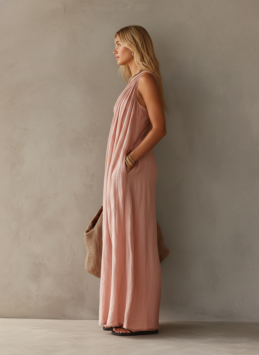 Marisol | One-Shoulder Maxi Dress