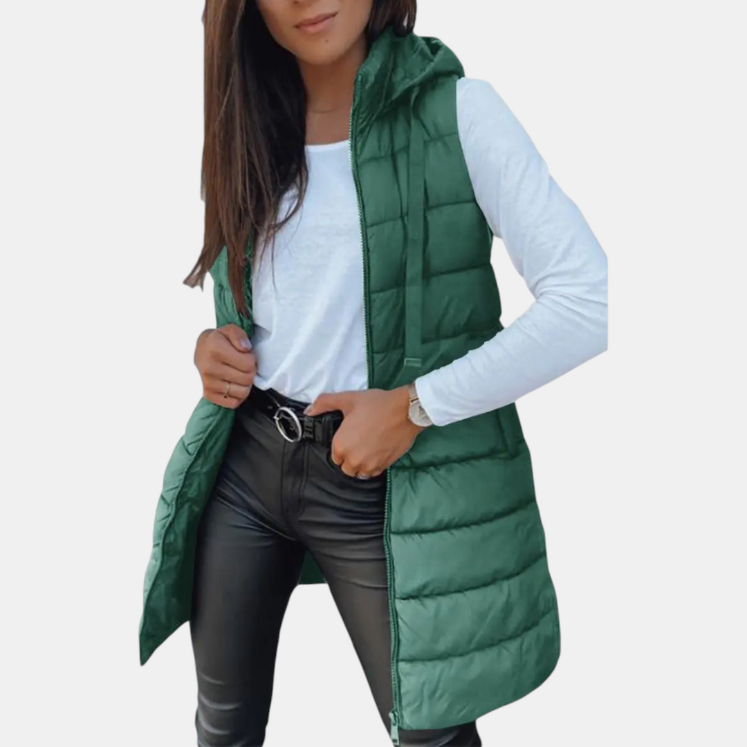 Iris | Longline Puffer Vest