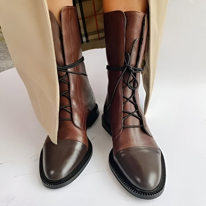 Clara | Leather Heeled Boots