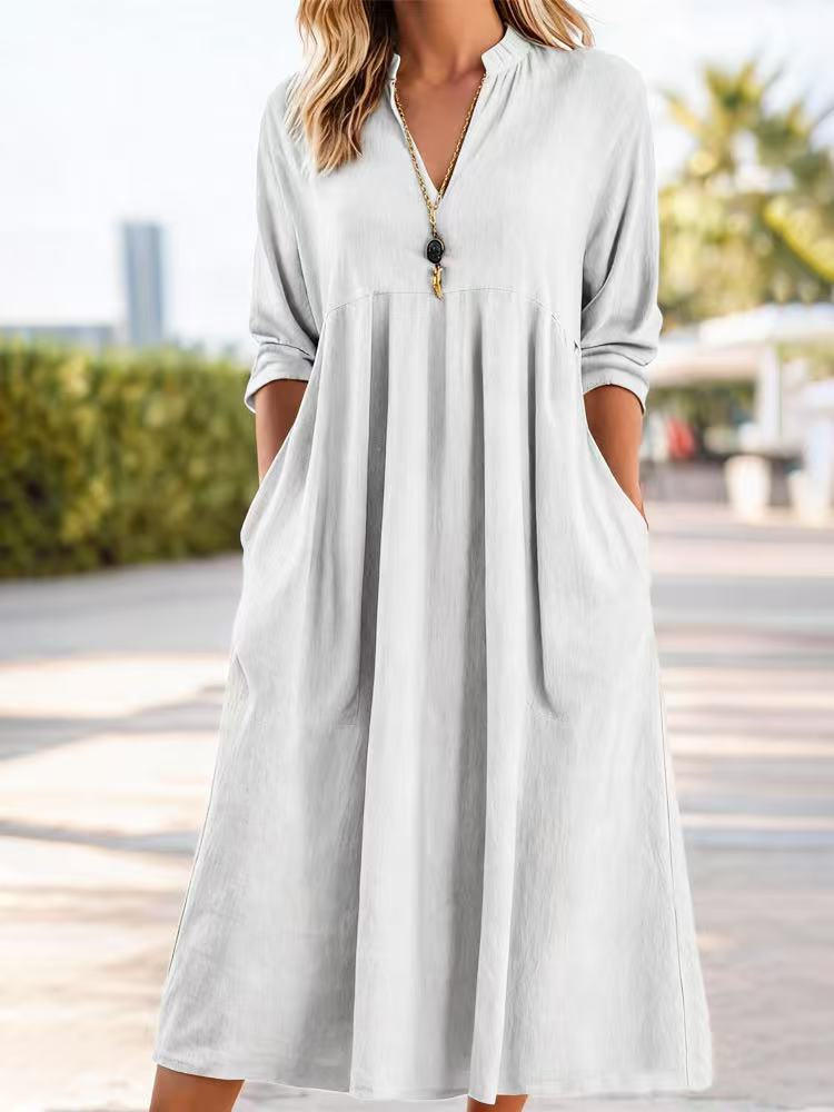 Isolde | Cotton A-Line Dress
