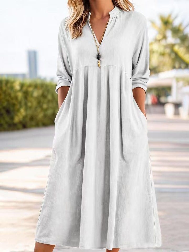 Isolde | Cotton A-Line Dress