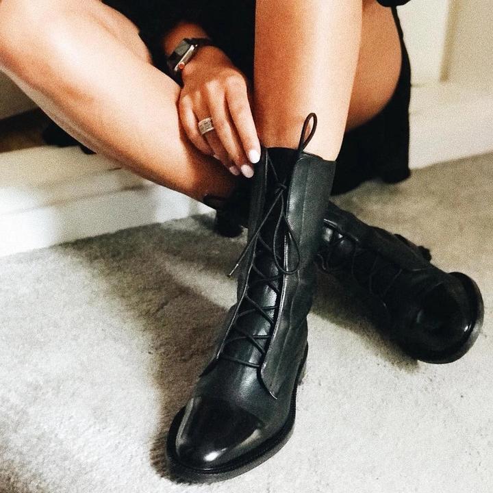 Clara | Leather Heeled Boots
