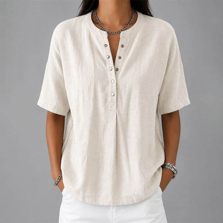 Mireille | Casual Snap-Front Shirt