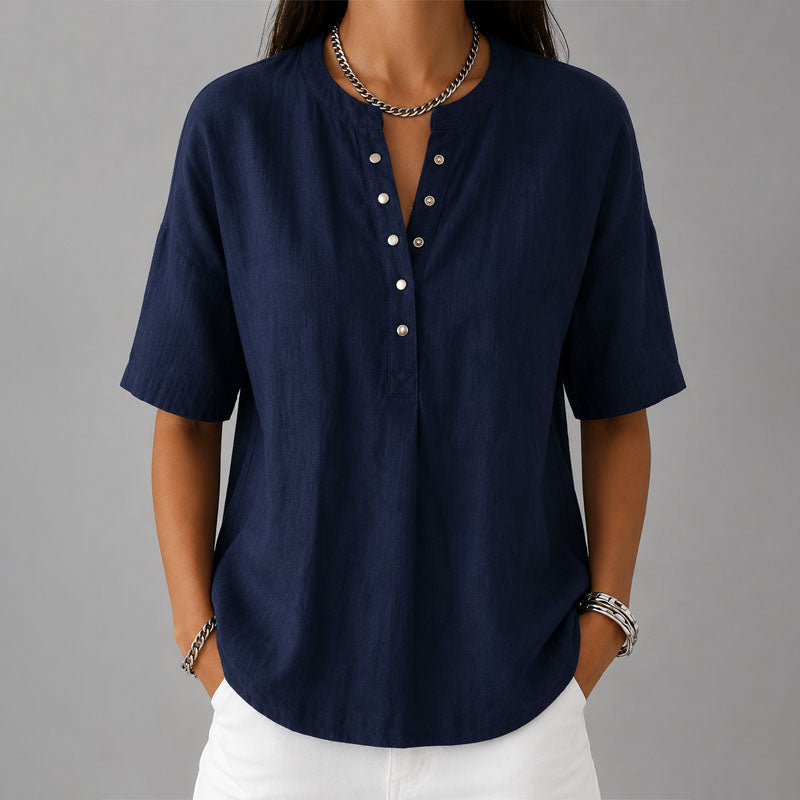 Mireille | Casual Snap-Front Shirt