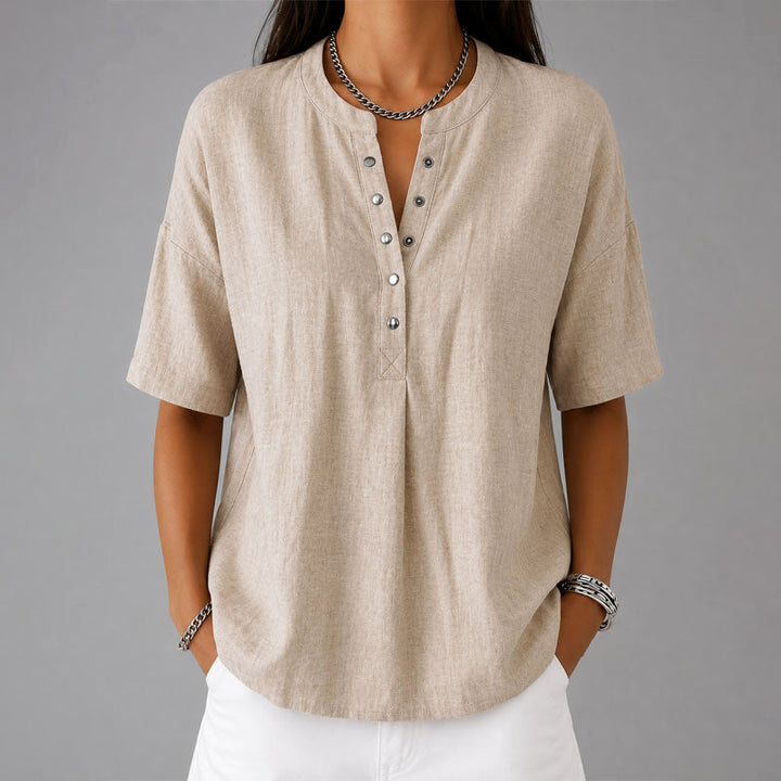 Mireille | Casual Snap-Front Shirt