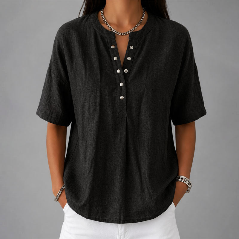 Mireille | Casual Snap-Front Shirt