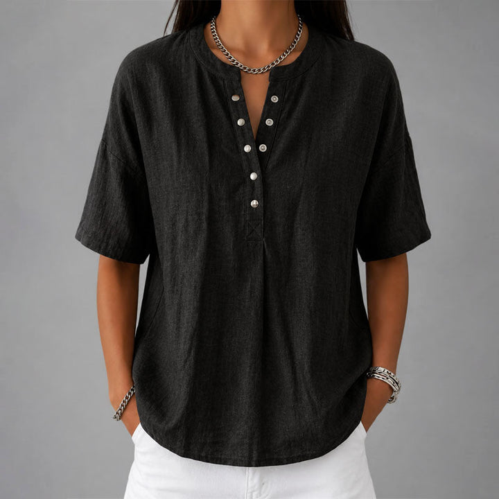 Mireille | Casual Snap-Front Shirt