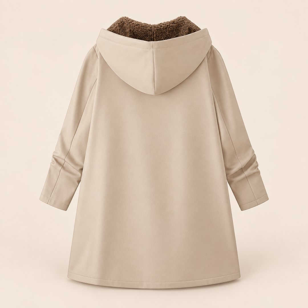 Evelyn™ | Cozy Sherpa-Lined Hooded Coat