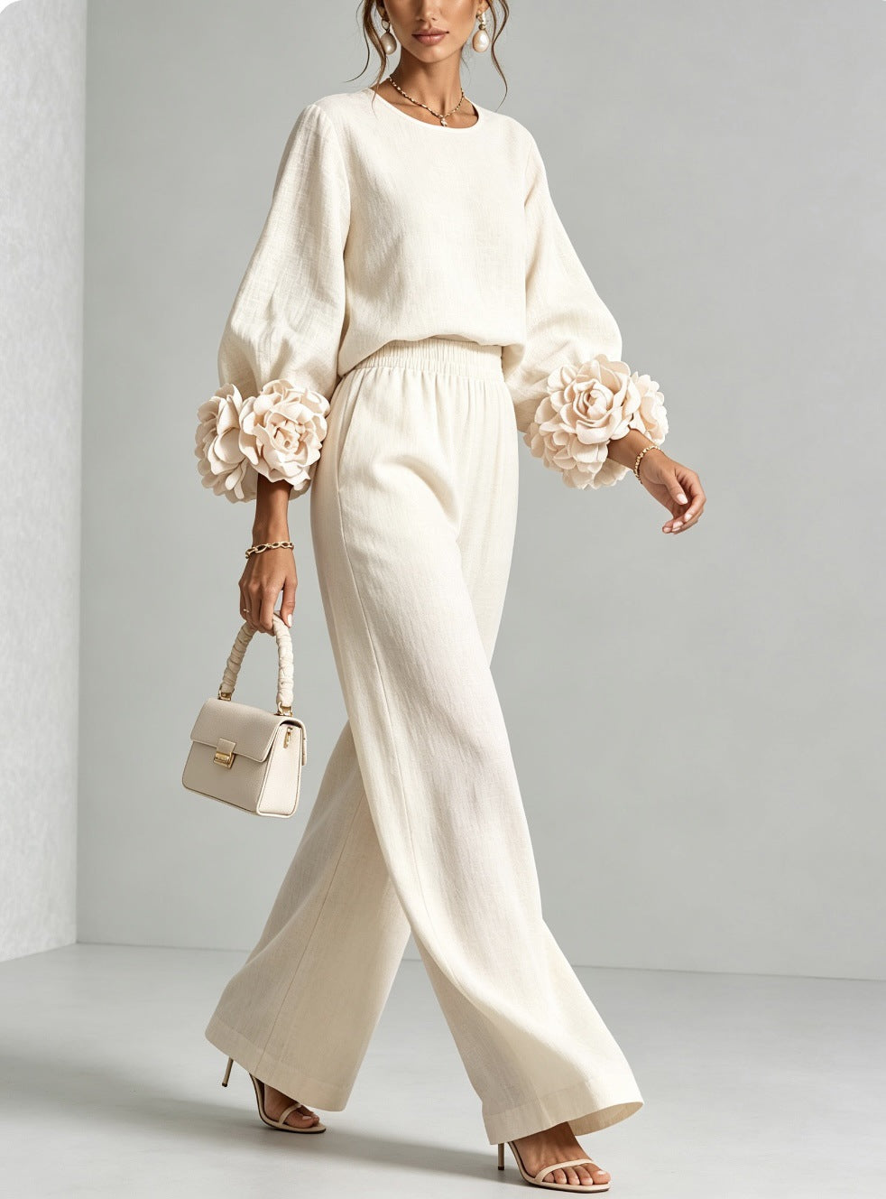 AMANDA | FLORAL CUFF TWO-PIECE SET