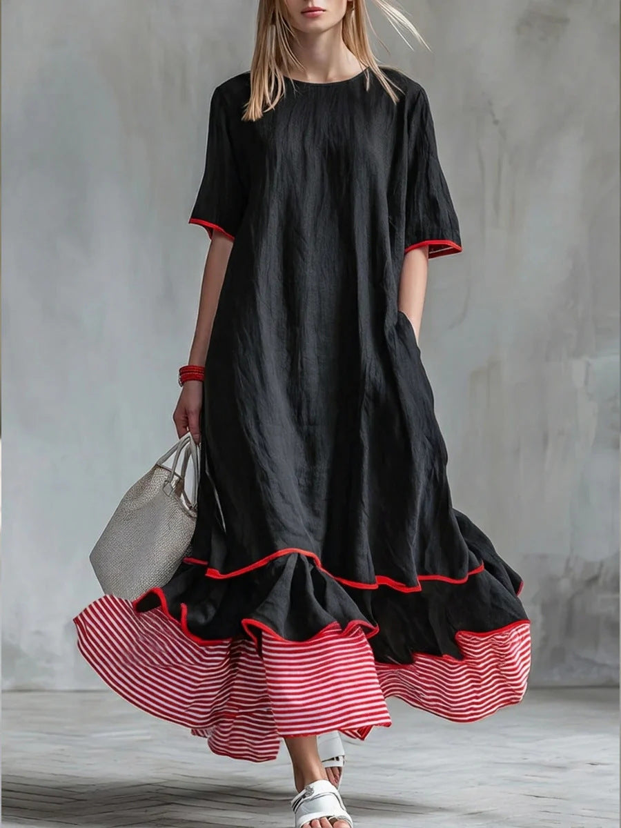 Lindsey™ | Casual Striped Patchwork Dress