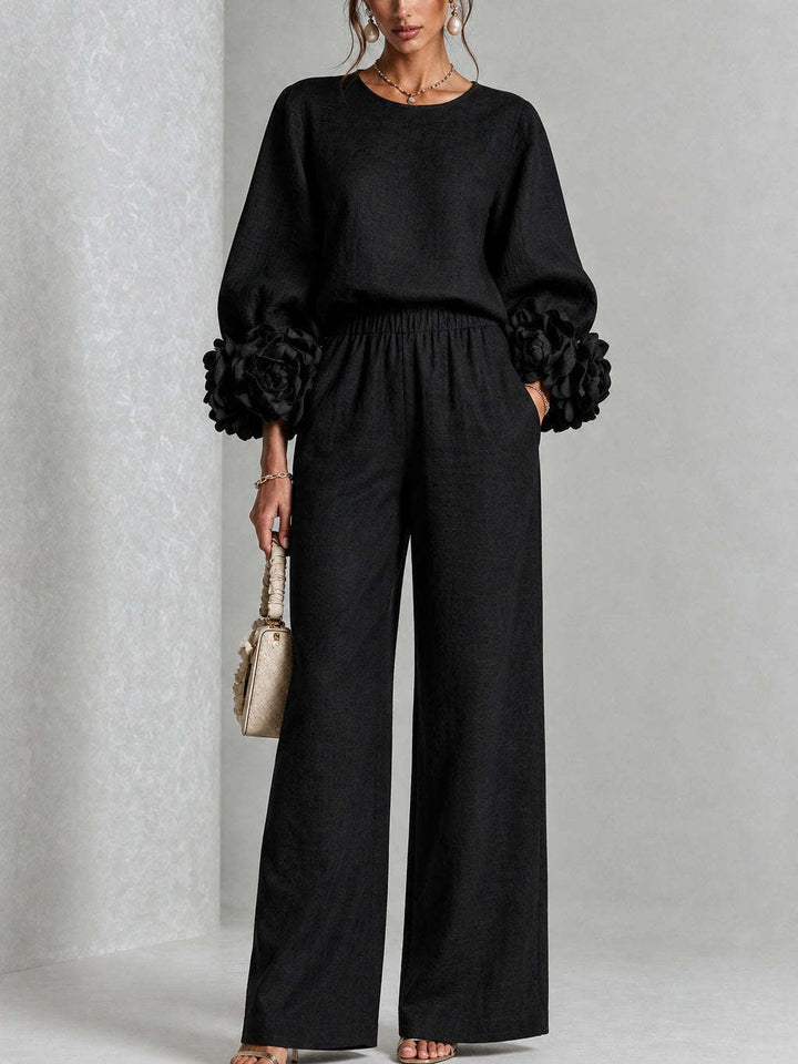 AMANDA | FLORAL CUFF TWO-PIECE SET