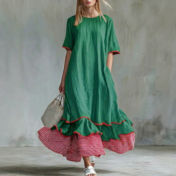 Lindsey™ | Casual Striped Patchwork Dress