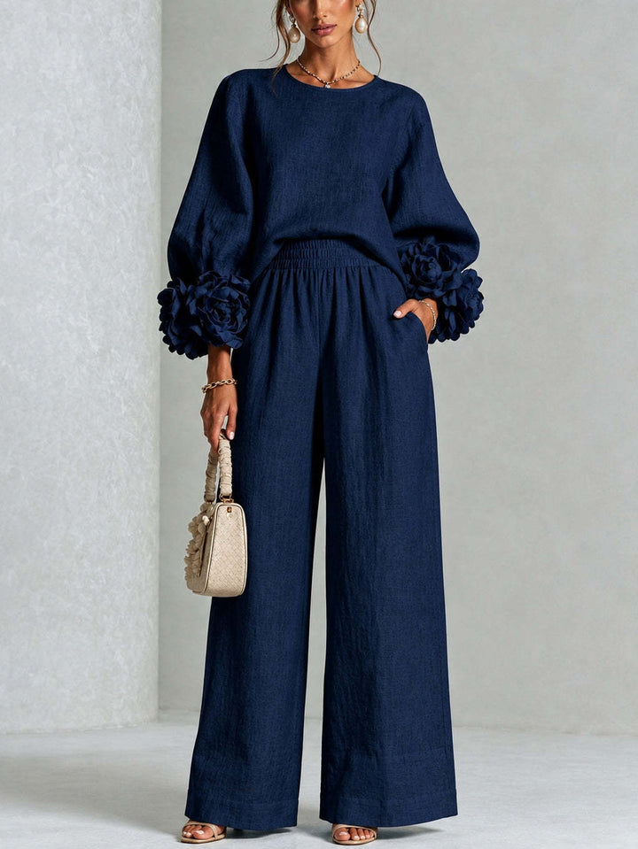AMANDA | FLORAL CUFF TWO-PIECE SET