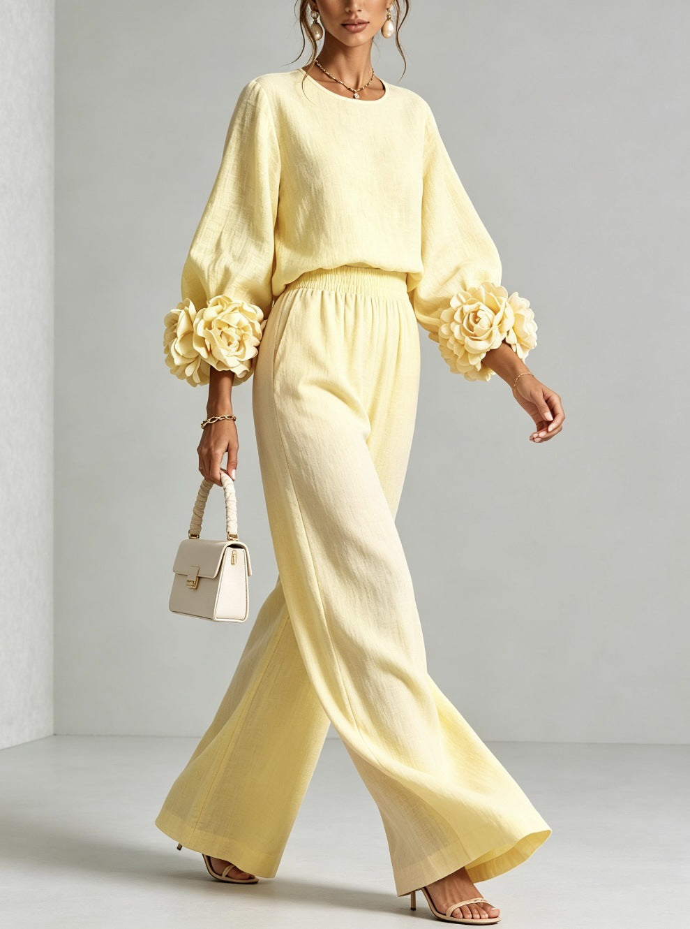 AMANDA | FLORAL CUFF TWO-PIECE SET