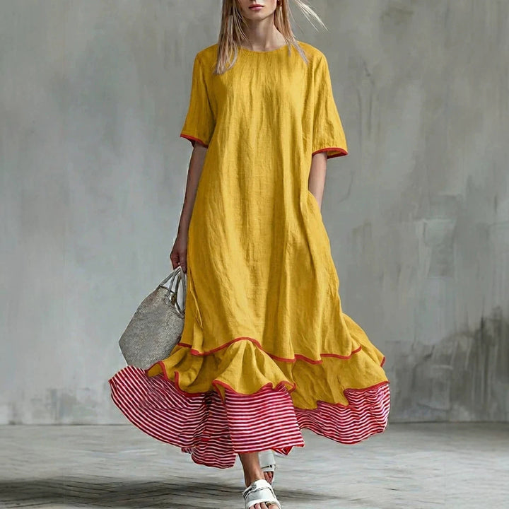 Lindsey™ | Casual Striped Patchwork Dress