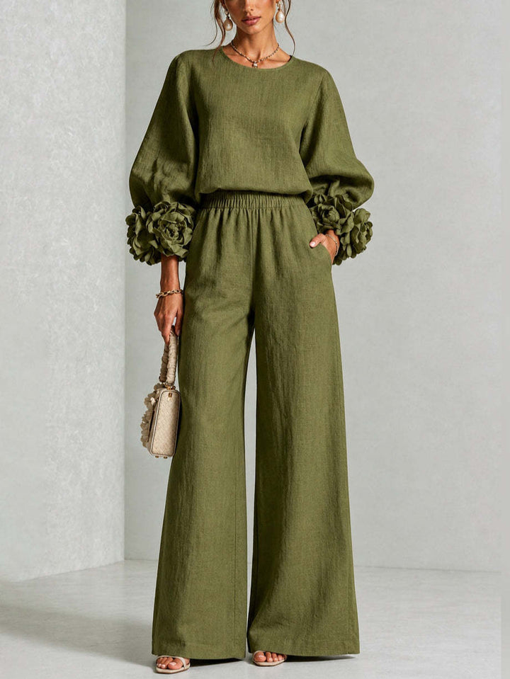 AMANDA | FLORAL CUFF TWO-PIECE SET