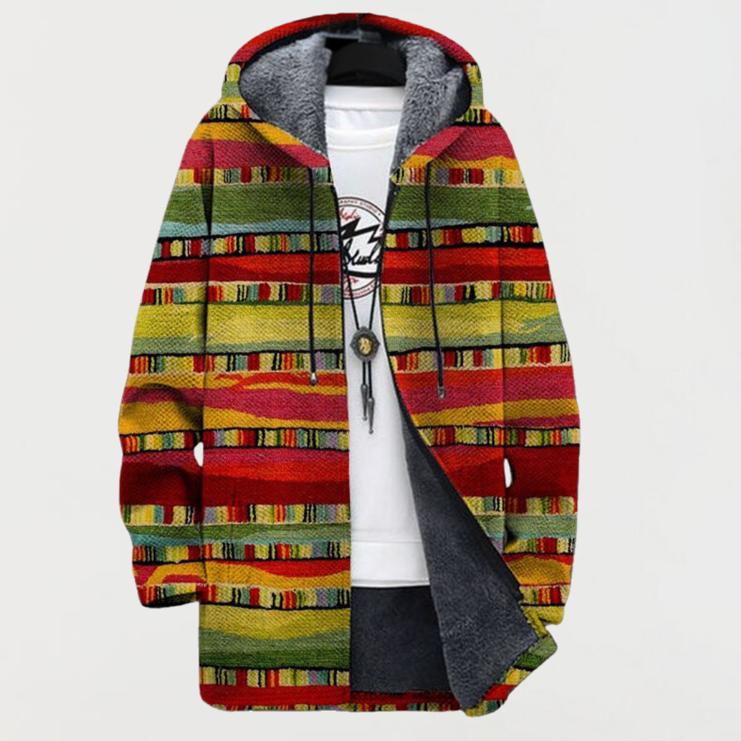 Bailey | Cardigan mit Ethno-Streifen