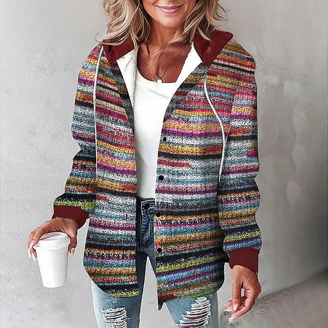 Mili | Hooded Plaid Shirt Jacket