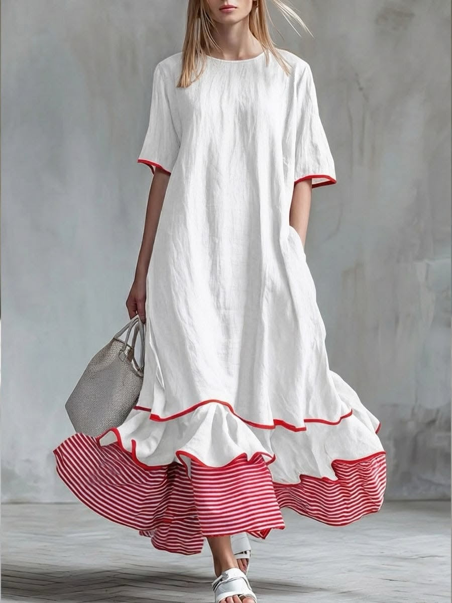 Lindsey™ | Casual Striped Patchwork Dress