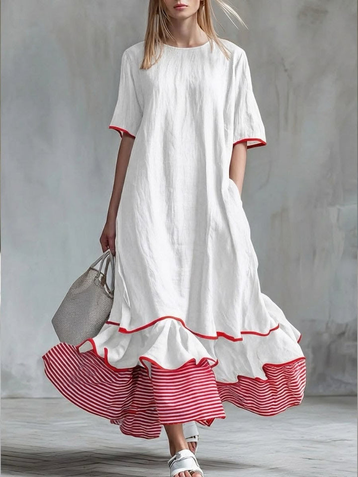 Lindsey™ | Casual Striped Patchwork Dress
