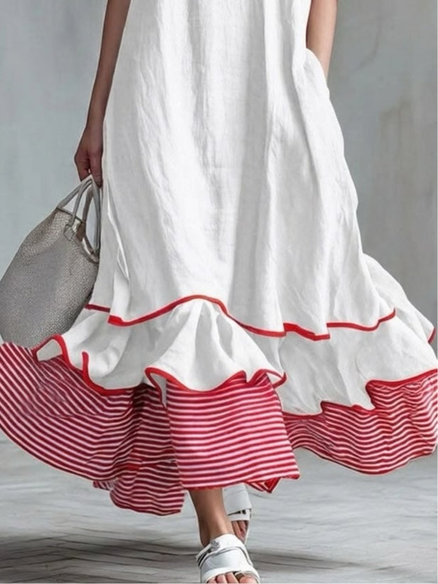 Lindsey™ | Casual Striped Patchwork Dress