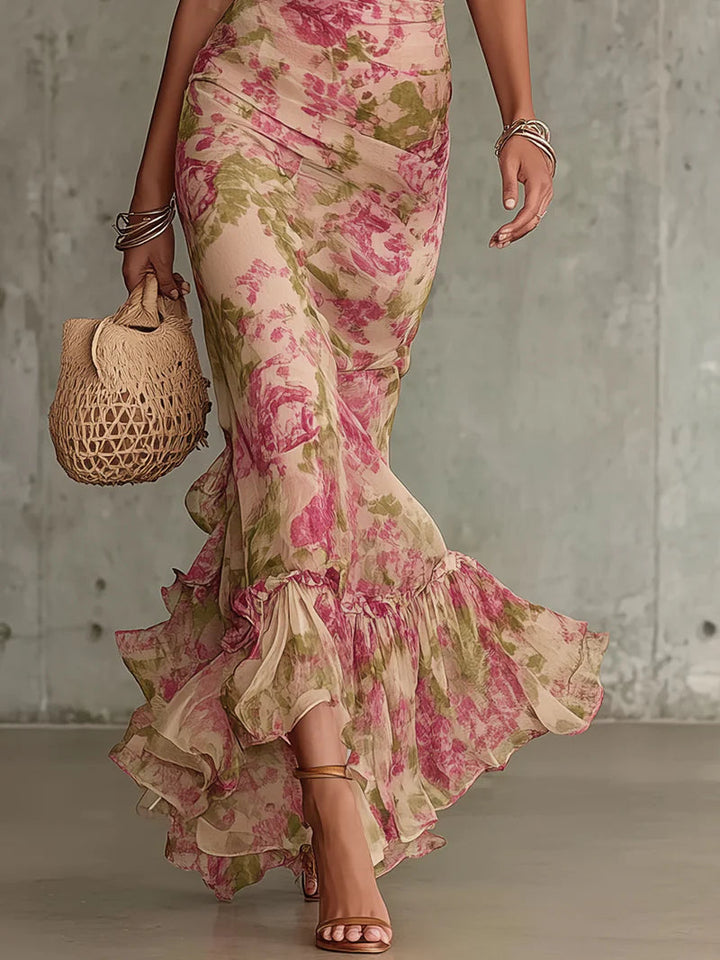 Talia | Puff Sleeve Maxi Dress